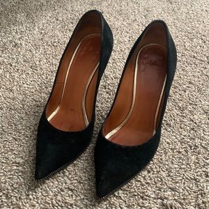 Givenchy Black Suede Pointed-Toe Pumps